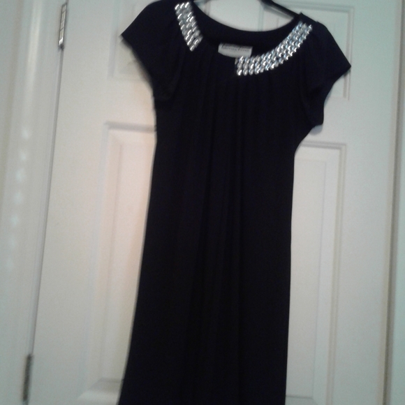 Another Thyme Dresses & Skirts - ANOTHER THYME CRYSTAL  LIKE  NECKLINE DRESS